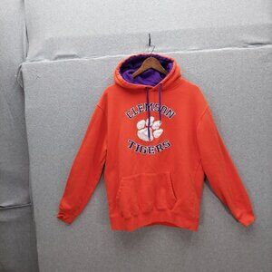 Clemson Tigers Colosseum L Orange Purple Fleece Hoodie Sweatshirt Mens Cotton Bl